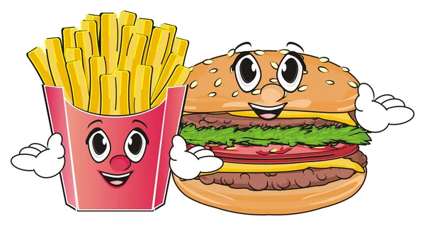 Leckeres Fast Food — Stockfoto
