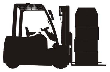 bir forklift kamyon