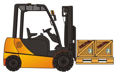 bir forklift kamyon