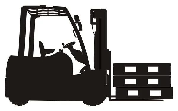 One forklift truck — Stock Photo, Image