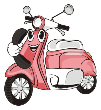 bir eski motosiklet