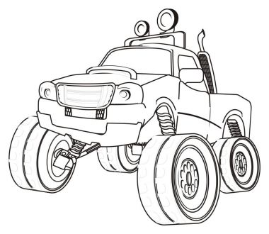 Bigfoot araba boyama