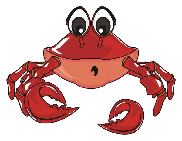 sevimli Kırmızı yengeç