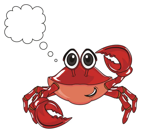 sevimli Kırmızı yengeç