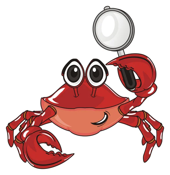 sevimli Kırmızı yengeç