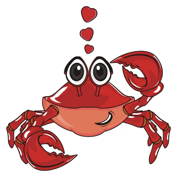 sevimli Kırmızı yengeç