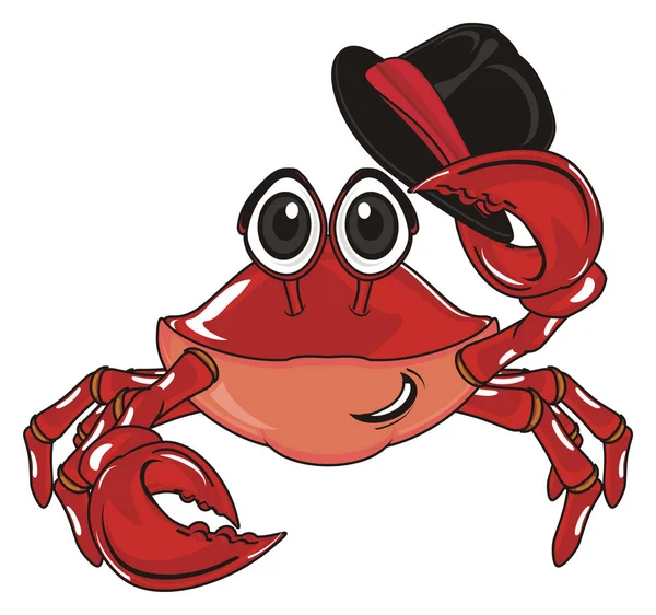 Söt röd krabba — Stockfoto