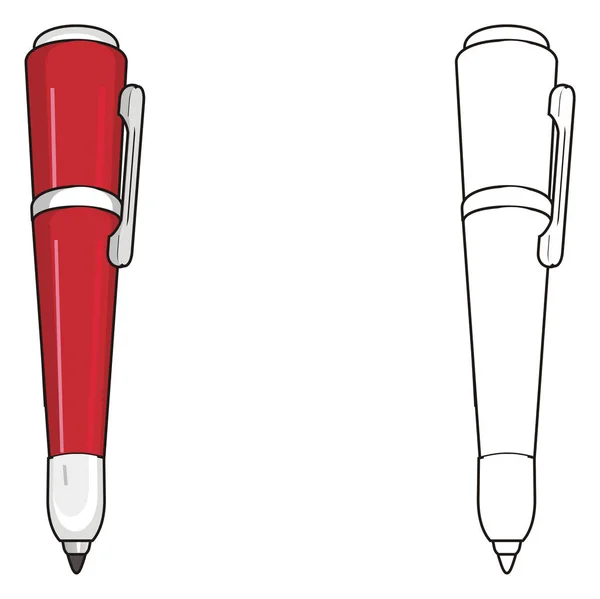 두 개의 다른 펜 — 스톡 사진