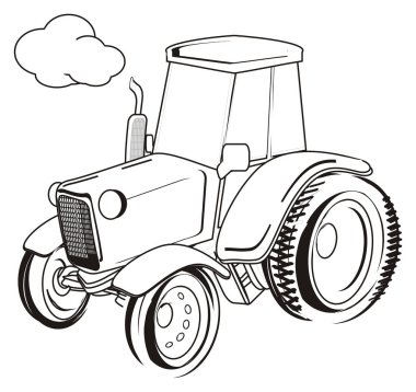 bir çiftlik traktör standı