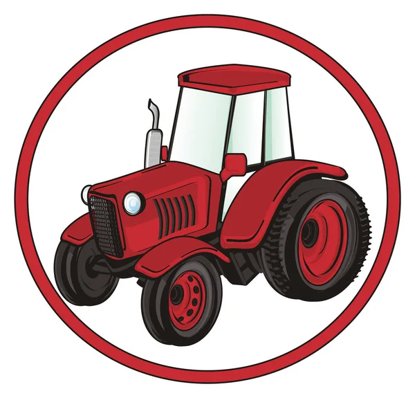 Bir çiftlik traktör standı — Stok fotoğraf