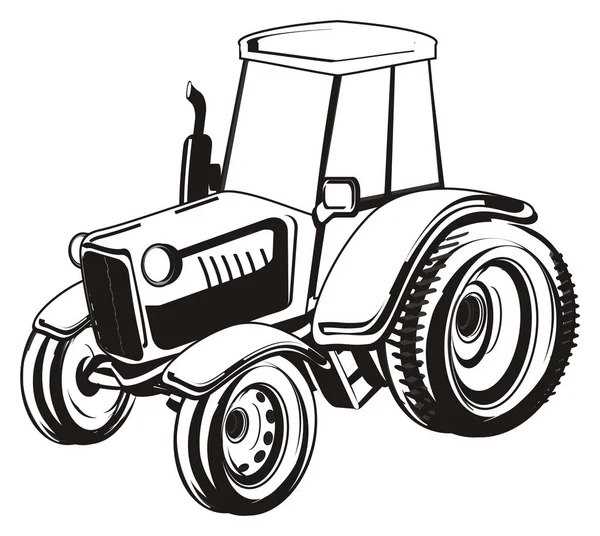 One farm tractor — Stock Photo, Image