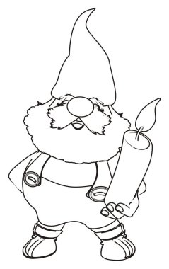 renkli gnome mum ile