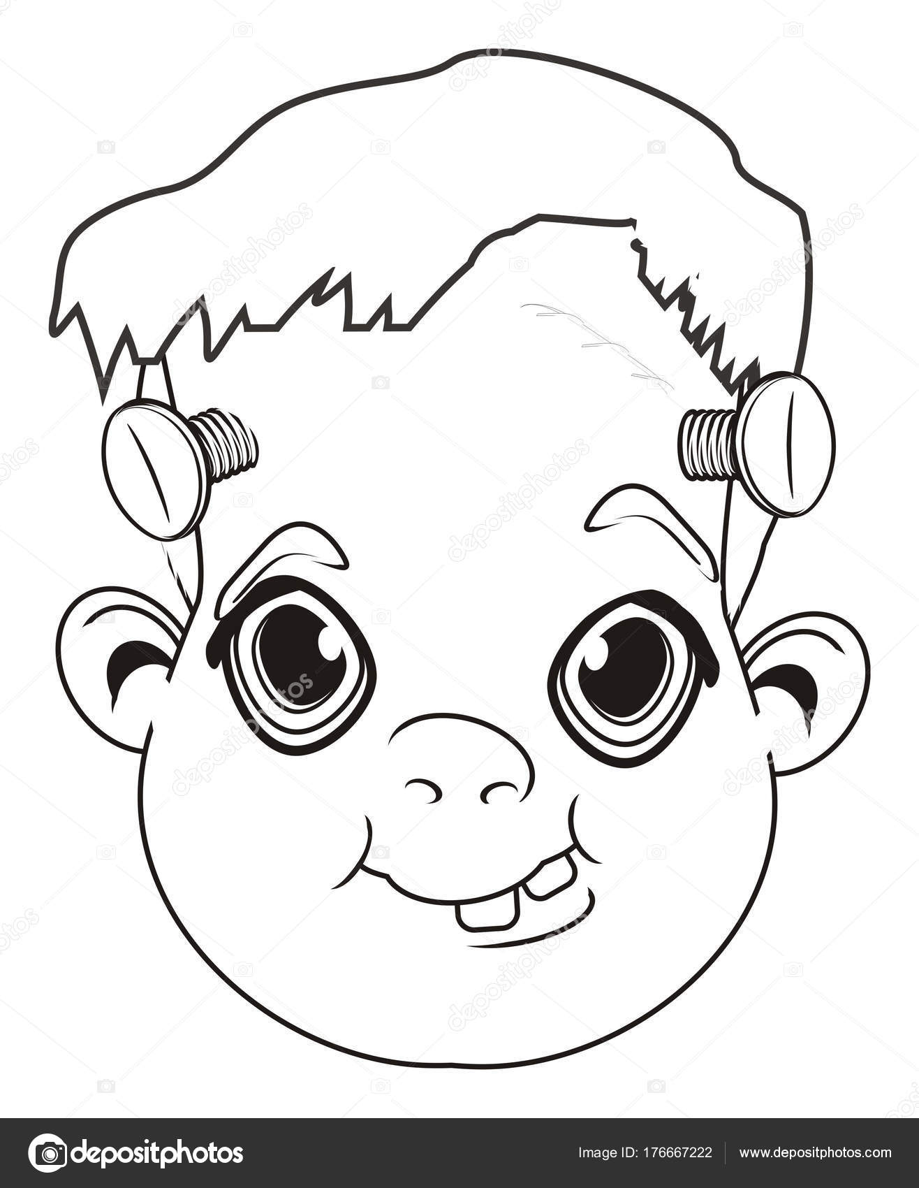 Hoofd Van Frankenstein Kleurplaten Stockfoto Tatty77tatty 176667222