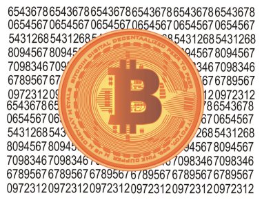 birçok siyah numaraları ile bitcoin