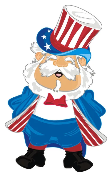 July Independence Day Usa Man Costume — Stock Photo, Image
