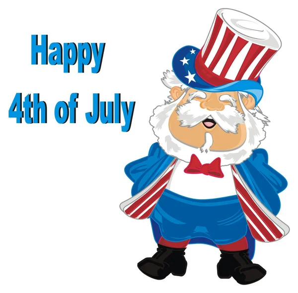 July Independence Day Usa Man Blue Date — Stock Photo, Image