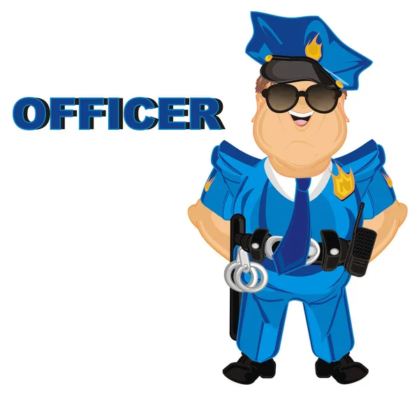 Policía Oficial Palabra — Foto de Stock