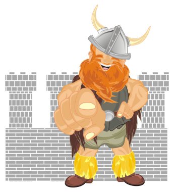 mutlu viking yakınındaki jesti gölge göstermek