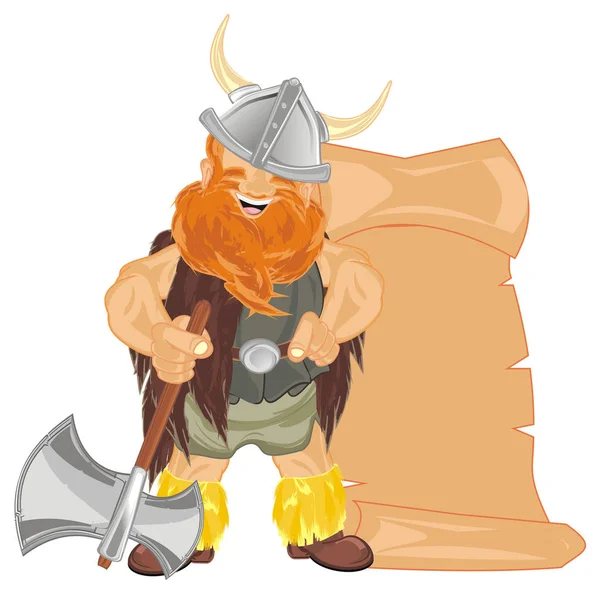 Happy Viking Clean Paper — Stock Photo, Image