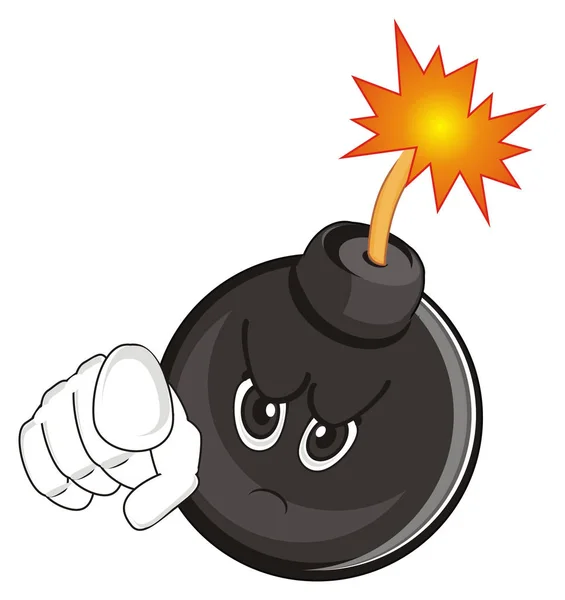 Smutny Czarny Okrągły Bomby Gest — Zdjęcie stockowe