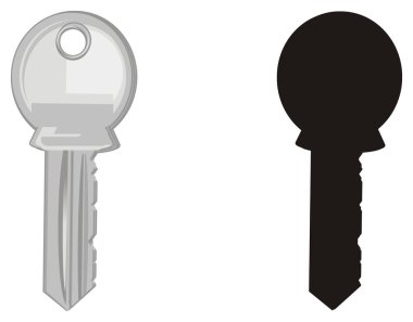 renkli ve düz siyah tuşları