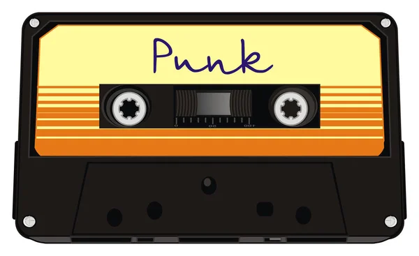 Audiocassetta Con Iscrizione Esso Punk — Foto Stock