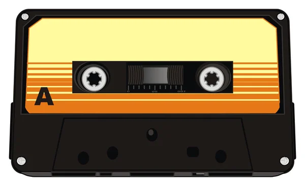 Audio Cassette Letter Side — Stock Photo, Image