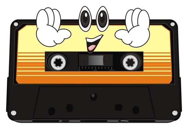 happy audio cassette say hello