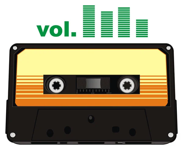 Cassete Áudio Sinais Volume — Fotografia de Stock