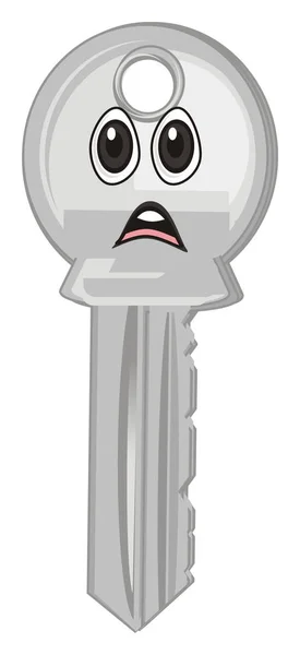 Sad Face Metal Key — Stock Photo, Image