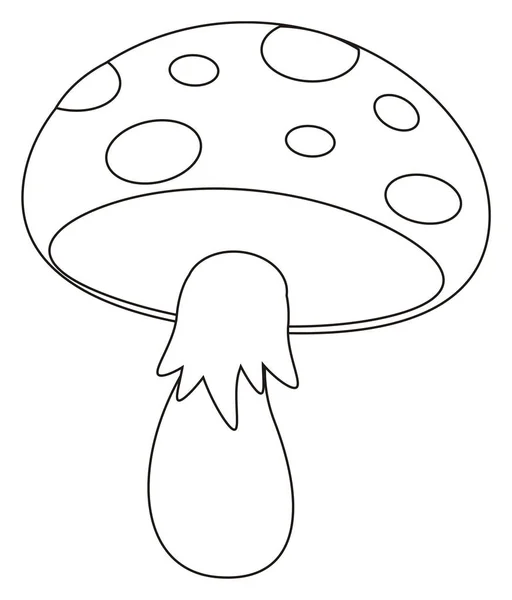 Coloring Amanita White Background — Stock Photo, Image