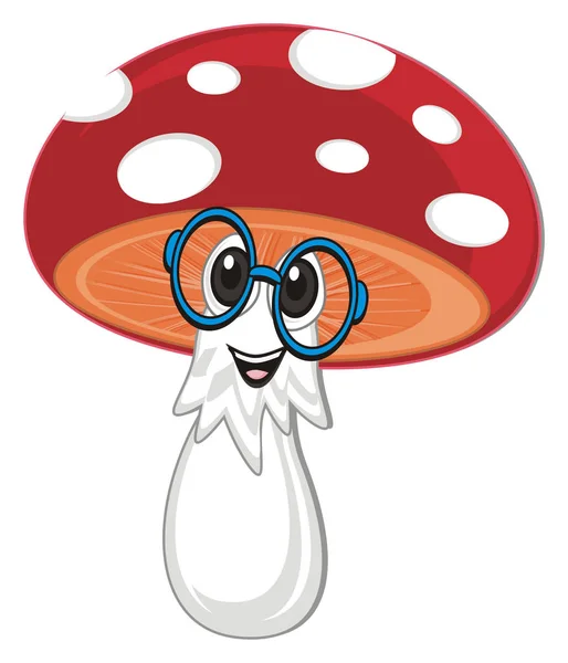 Amanita mavi yuvarlak gözlük gülümseyen