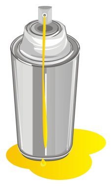 boya sprey sarı boya sızıntı