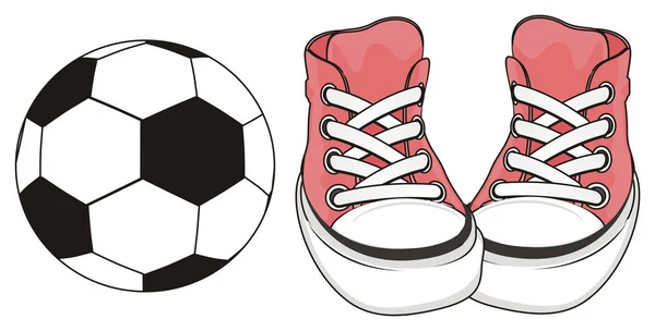 Plat Football Pink Gumshoes — Stock Photo, Image