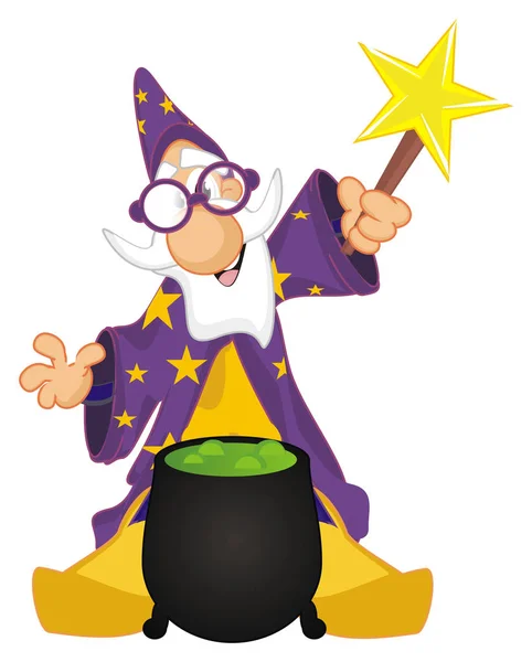 happy wizard say his spell