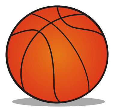 Gri gölgeli turuncu top