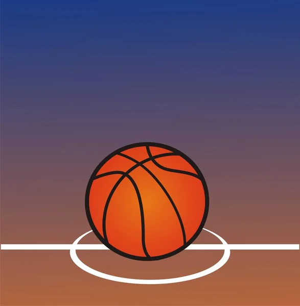 Orage Ball Basketball Liegend — Stockfoto