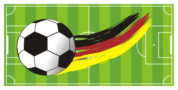 Match Football Drapeau Allemagne — Photo