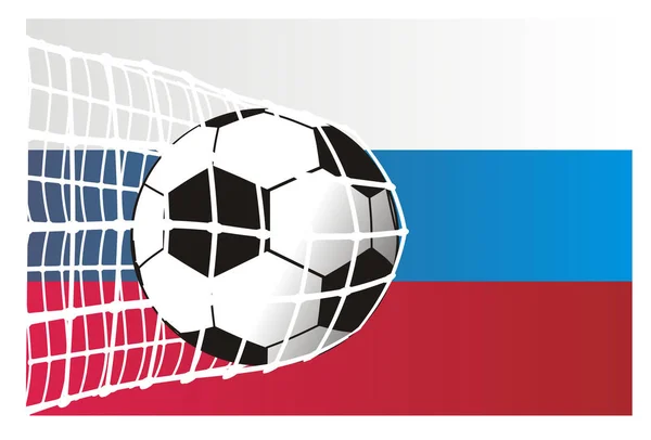 Its Goal Anf Flag Russia — 스톡 사진