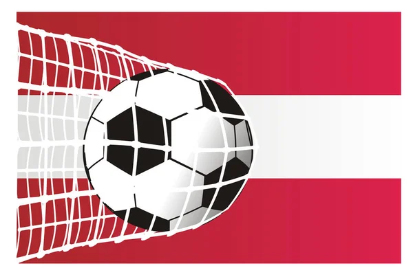 Obiettivo Bandiera Dell Austria — Foto Stock