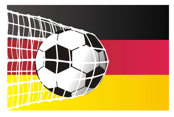 Gol Bandera Alemania —  Fotos de Stock