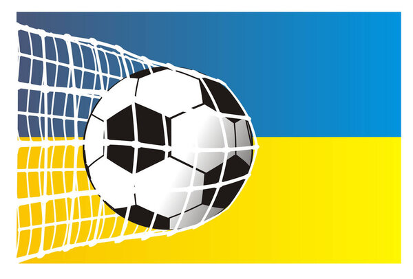 it's a goal anf flag of  Ukraine