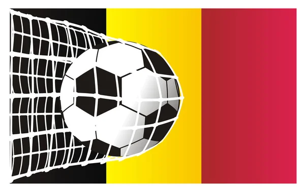 Gol Bandiera Del Belgio — Foto Stock