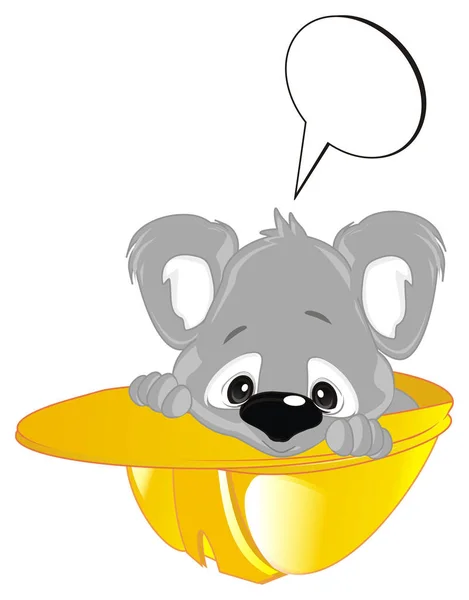 Baby Koala Och Ren Fotnot — Stockfoto