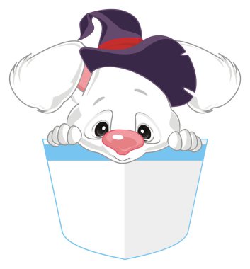 Tatlı beyaz tavşan ve Cadılar Bayramı