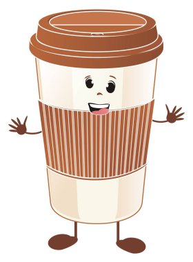 Sırıtan kahverengi kağıt bardaklar, gecikmeler ve eller.