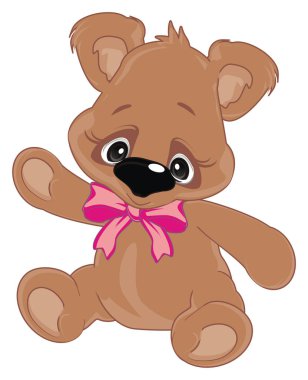 Oyuncak ayı ve bir kız.