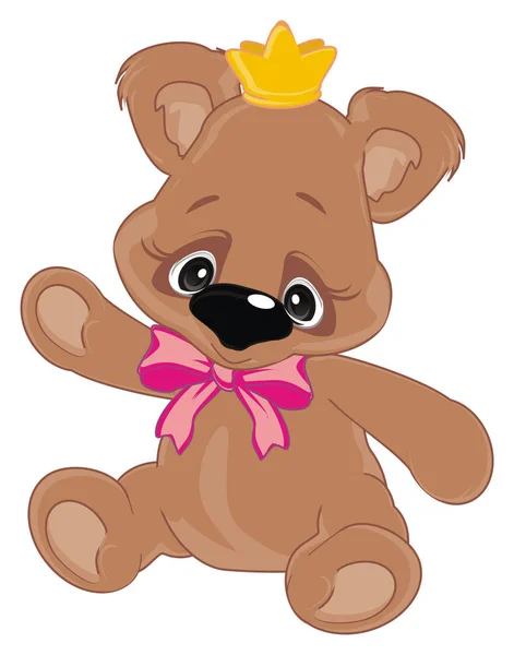 Teddy Bear Girl Alike Princess — 스톡 사진