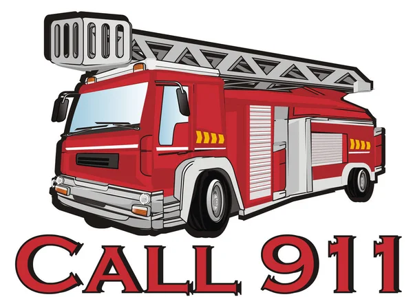 Kırmızı itfaiye ve 911 arayın.