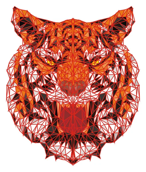 Tygrys Papierniczy Pomarańczowymi Liniami — Zdjęcie stockowe